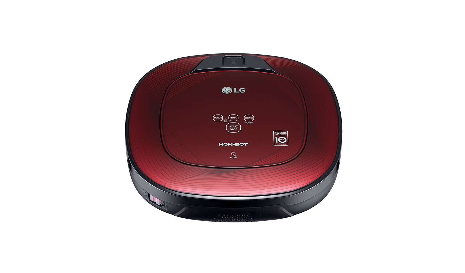 LG Ny robotdammsugare i ruby red färg med Smart Inverter Motor™ och ännu noggrannare rengöring i hörnen, VR8601RR